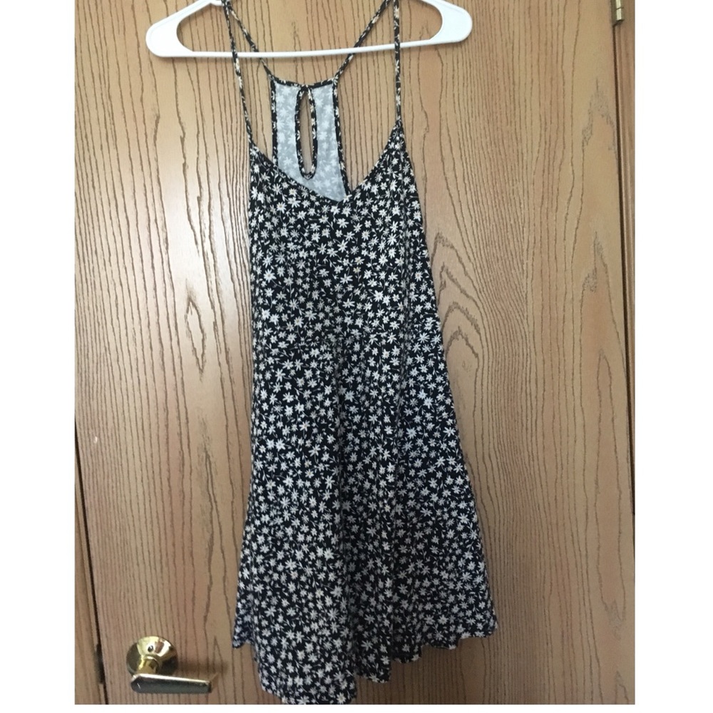 Floral daisy print skater dress